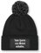 Prozente Momente Spuren von Alkohol - Beanie mit Bommel | Strickmütze | Wollmütze | Beanie mit Druck | lustige Sprüche | Apres-Ski | Winter | Schwarz