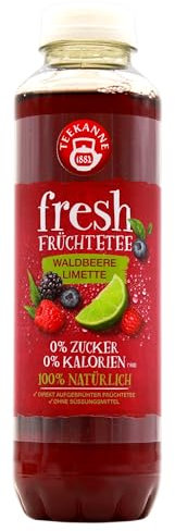 Teekanne fresh Früchtetee Waldbeere-Limette, 18er Pack (18 x 0.5 l) EINWEG
