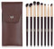 MSQ 8 Stück Lidschatten Make Up Pinsel Set mit Tasche Everyday Augen Essentials Make up Pinsel Set Augenpinsel Pinselset für Liner, Lidschatten Augenbrauen