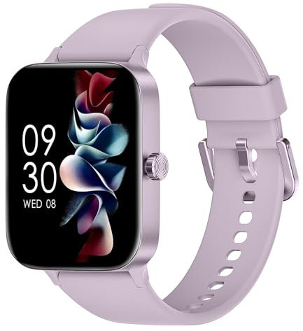 Smartwatch Uomo Donna, 1.95 Full Touch Screen Smartwatch con Effettua/Risposta Chiamate, Fitness Tracker con Pressione Sanguigna e Monitor Sonno, 140+ Sport Step Counter per Android iOS