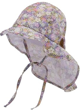 Mikk-line Sonnenhut Baby Uv Schutz 50 Nackenschutz – Baby Sonnenhut - Schirmmütze Kinder für Mädchen und Jungen – Leichte Sommermütze für Optimalen Schutz – Atmungsaktiv und Bequem