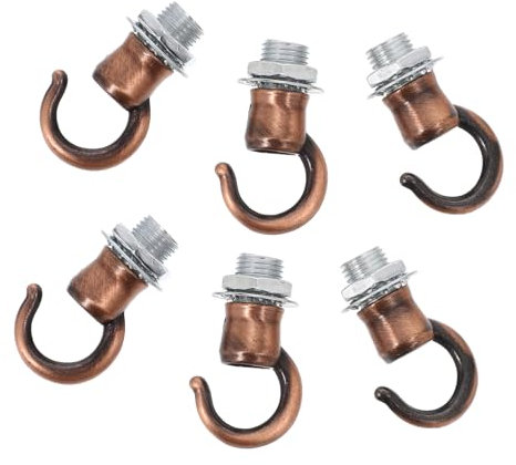 BESPORTBLE 6pezzi Ganci Per Lanterne Vite in Lega Ganci Da Soffitto Resistenti Per Lampade Sospensione Accessori Per Illuminazione Pratica