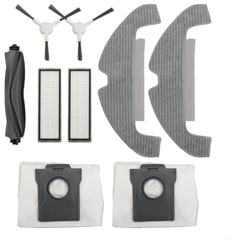 Entgoinggo Für D10 Plus Gen 2RLD32GD Roboterreiniger-Zubehörpaket mit Bürsten und Filterkomponenten, Staubsauger-Zubehörpaket