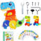 Qingning Dinosaure Planche à Vis en Bois avec Visseuse, Montessori Jouet Enfants Tournevis, Dino Planche à Visser en Bois, Jouet Sensoriels Jeux Éducatifs, Cadeau pour Fille Garçon 3 4 5 6 Ans