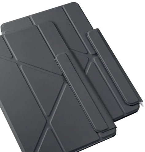 SOENS Funda magnética Ultrafina multiplegable for Huawei Matepad Air 12/Matepad 12X de 12 Pulgadas (2024), con Clip de Doble Cara.(Black,Matepad 12X)