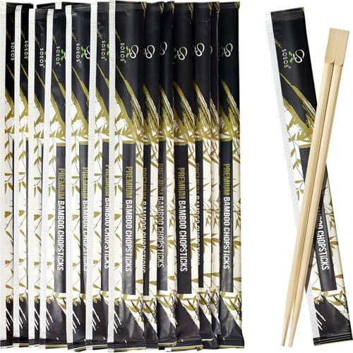 Soeos Premium Quality Bamboo Disposable Chopsticks (400 Sets) Japanese Disposable Chopsticks 9