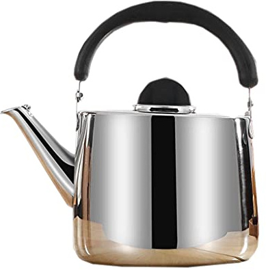 DYHWAC Stainless Steel Thickened Kettle Whistle Kettle Large Capacity Kettle Gas Induction Cooker Universal Kettle Whistle(7L)