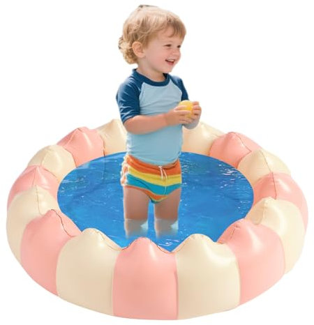 Piscina Gonfiabile - Piscine Da Giardino - Gioco Acquatico Compatto 120 X 120 X 30 Cm per Giardino Casa Viaggi Campeggio