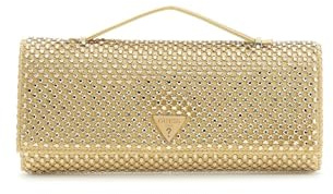 GUESS borsa a tracolla borsa da sera Tasmin Mini Top Handle Clutch Gold dorato