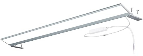 SONNI LED Spiegelleuchte 80 cm, 159° Beleuchtungswinkel Spiegellampe Bad, 6000K Kaltweiß für Spiegelschrank Nachrüstung, Einfache Montage mit Aluminium Profil & Acryl Lichtleiter