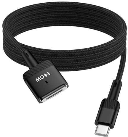 kigpozi USB C auf Magsafe 3 Ladekabel 140W, 1.83M für MacBook Air Pro | Magnetisch 3 Kabel für MacBook Air Pro M5/M4/M3/M2,Air(13/152026/2025/2024/2023/2022),Pro(16/142026/2025/2024/2023/2021)