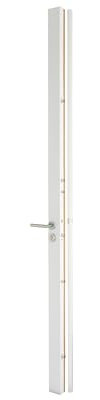 Vachette Serrure en applique multipoints SECURIBLINDE A2P, Sécurité Maximale, 6 points de fermeture, Entrebâilleur intégré, Poignée Droite, Gâche applique, 4 clés brevetées RADIALis fournies, Blanc