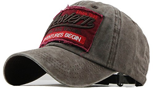 Sporty Trucker Baseballcap Western New York Cotton Distressed Snapback Vintage Cap (Braun)