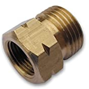 Bradas Adapter 21,8mm Aussengewinde u. 3/8 Zoll Innengewinde Messing