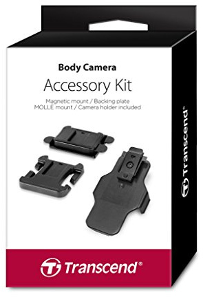 Transcend Accessory Kit for Bodycam TS-32GDPB20A,Includes a Magnetic Mounting Clip, MOLLE Mount and Camera Mount-TS-DBK2