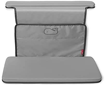 Skip Hop Baby Bath All-in-One Elbow Saver and Kneeler, Moby, Grey