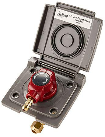 BULLFINCH Caravan Gray Bbq Gas Point And Quick Release Plug In Tail Connector