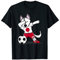 Dabbing Husky Japan Soccer Jersey - Japanese Football Lover T-Shirt