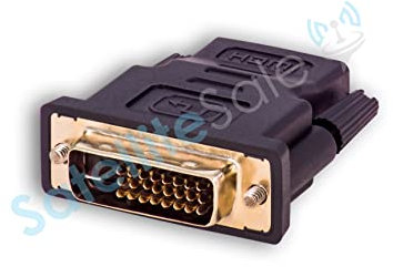 SatelliteSale DVI-D Male to HDMI Female Adapter 4K, Bi-Directional, Gold-Plated