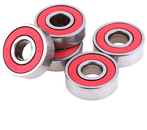 BouBou 10Pcs Red 608Rs Kugellager Skateboard Lager C3 High Speed ??Für Elektromotor