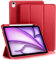 Vobafe Cover iPad Air 11 2025 2024/5 4 Generazione 2022/2020, 10.9/11 Pollici, Custodia in Supporto Protettivo con Pencil Holder, Supporta la Carica di Apple Pencil, Rosso
