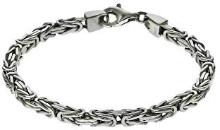 Zeeme Basic Unisex Armband 925/- Sterling Silber Glänzend weiß 315260014