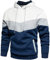 PADOLA Felpa Uomo Felpe con Cappuccio Manica Lunga Semplice Pullover Hoodie(S, Bianca)