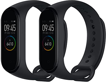 kwmobile Bracelet compatible avec Xiaomi Mi Band 4 bracelet - 2x bracelet de rechange en silicone pour fitness tracker