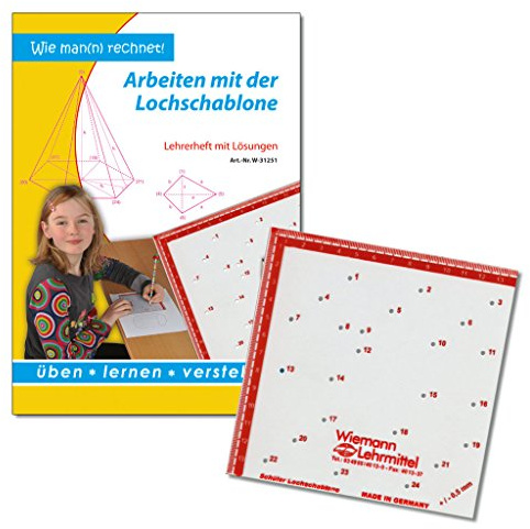 Lehrerheft - Arbeiten mit der Lochschablone inkl. Schüler-Lochschablone | Wiemann Lehrmittel