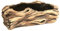 ZXKYZR8 Fioriera in finto tronco di legno da 6,6 pollici per interni ed esterni, scultura in legno vaso di fiori succulento serpente pianta di bambù contenitore di cactus rustico tronco di radice di a