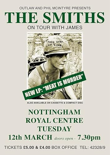 The Smiths #1 Vintage Poster / Poster für Konzerttour, A4, A3, A2, hochwertige Drucke (nicht gerahmt, A4)