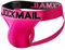 JOCKMAIL Slip da uomo Jockstrap arcobaleno comfort uomo intimo sospensorio uomo sospensorio atletico sostenitore, Rosa, XXL