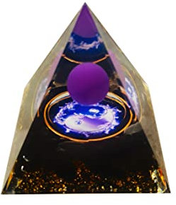 VNSTKWW Pierre de Lune Cristal Orgone Pyramide Ogan Cristal Tour d'énergie Nature Reiki Chakra Débutants Pierres Chakra Bijoux Pierre concassée Arbre Vie Cristal Orgonite Pyramide Guérison