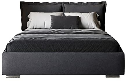 lukmebel Vilano Polsterbett 120 x 200 cm mit Bettkasten - Bett 120 x 200 mit Lattenrost - Bett 120 x 200 mit Stauraum Jasmine 96