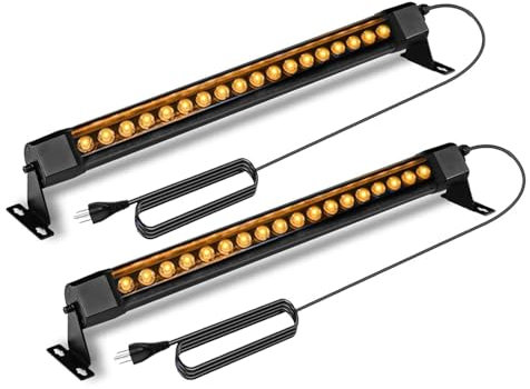 nanzgecc 36W LED Wall Washer Light, 2FT 2700K Warm White Outdoor Wall Washer Lights, 120V Waterproof IP67 LED Light Bar for Outdoor, Plug-in (2 Pack)