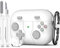 R-fun Custodia compatibile con Apple Airpods Pro (2023/2022/2019, 2a/1a generazione), cavo USB-C/Lightning con kit di pulizia, design classico per console di gioco portatili,Bianco