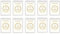Herz & Heim® Taschentücher 10 x 10 in personalisierter Packung zur Hochzeit, verschiedene Motive Goldenes Konfetti