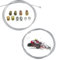 Universal Kabelreparatursatz,2 Stück 2M Universal Reparaturset Bowdenzug Gaszug Schaltzug Kupplungszug Fahrrad Roller Mofa Moped mit 10 Nippel Motorrad Universal Seilzug für Mofa Moped,Fahrrad