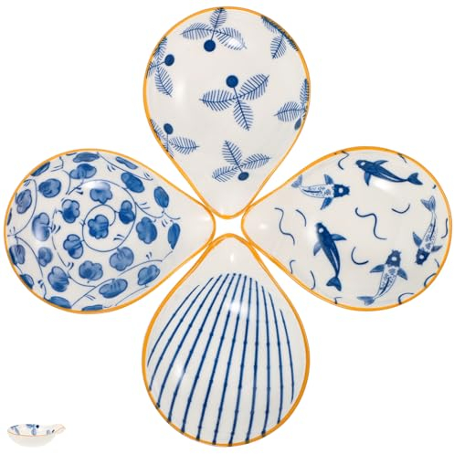 Luxshiny Soporte De Cuchara De Cerámica De 4 Piezas Soporte De Cuchara De Cocina Soporte De Cucharón De Sopa Soporte De Descanso De Utensilios Apilable Para Cucharas De Espátula Tong