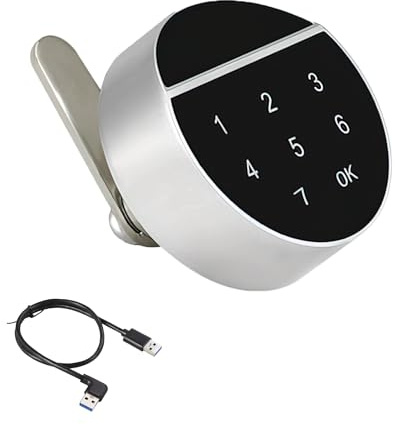 Cerradura Digital Codificada Electrónica Para Gabinete, Cajón Sin Llave - Pantalla Táctil, Contraseña - Para Buzón, Archivo, Sauna