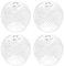Hemobllo 4 pcs Metal lampshade Glass Shades for Light Tree lamp Metal mesh lamp Shade Ceiling Fan Light Bulb Cover lamp Shades Glass lamp Shade Replacement Hollow Ripple bar Bathroom Light