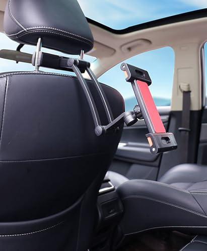 UNICOLD Tablet iPad Auto Halterung Rücksitz - Dehnbare Tablet Halterung für Auto Kopfstütze, Road Trip Must Haves Tablet iPad Auto Halterung Auto Zubehör für alle 4,7-12,9 Zoll Geräte
