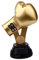 MCBEAN Boxhandschuh Trophäen mit Benutzerdefinierten Gravur Boxing Trophy Harzpreistbecher Home Office Culb Creative Theme Display Ornamente Geschenke,Gold
