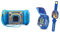 VTech - KidiZoom Fun Bleu, Appareil Photo Numérique Enfant 9 en 1, Photos et Vidéos & Pat' Patrouille, La Montre-Jeu Interactive de Chase, Montre Enfant à Clapet avec Écran Animé