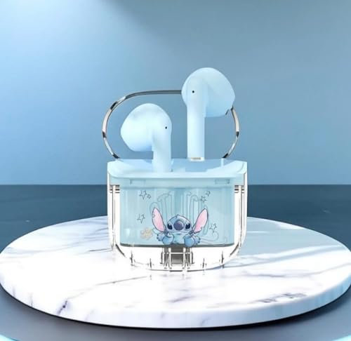 Cute Stitch Wireless Bluetooth In Ear Earphones Headphone Comfortable Cute Design Great Gift For Kids