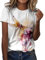 T Shirt Donna Manica Corta Moda Camicia Tunica Larghe Magliette Basic T-Shirt Leggera Maglietta Blusa Casual Magliette Boho Chic Maglie Donna Estive Oversize