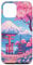 Anime Lofi Japanese Landscape Mount Fuji Torii Gate Case for iPhone 12 mini