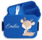Kinder Bento Box Midi Lunchbox für Mepal Bentobox - Süßes Reh Rehlein Waldtier - 900 ml - Blau - brotdose individualisierbar brotzeitbox mädchen schule rehkitz waldtiere snackbox name