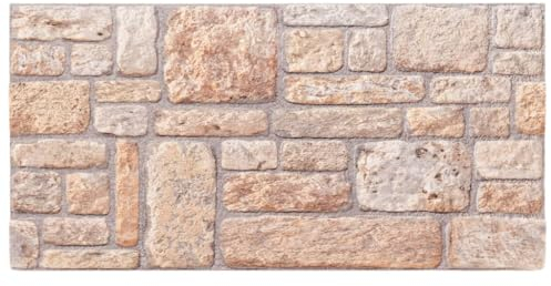 vidaXL 3D Wandpaneele 10 Stk., Wandpaneel mit Ziegel-Optik, Wandaufkleber für Küche Schlafzimmer Wohnzimmer, Ziegelstein Wandverkleidung, Braun EPS