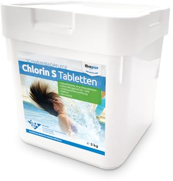 IBA 5 kg Chlorin S Tabletten 20 g Chlortabletten schnelllöslich Chlortabs Chlor